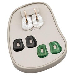 Mattioli Puzzle 18k Gold Medium Size Earrings Kit of Three