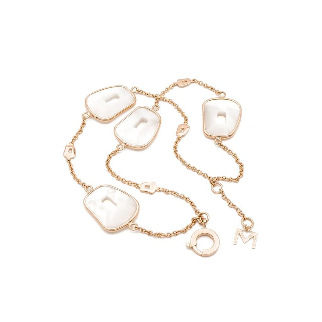 Mattioli Puzzle Collection 18 Karat Rose Gold Necklace
Sizes upon request from 17-19cm 
Request availability if in stock inmediate shipping
If need production time is 4-5 weeks 
Also matching necklace, rings, earrings and pendants

Joyful,