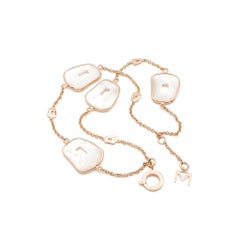 Mattioli Puzzle  18k Gold & Natural Mother of Pearl double strand bracelet