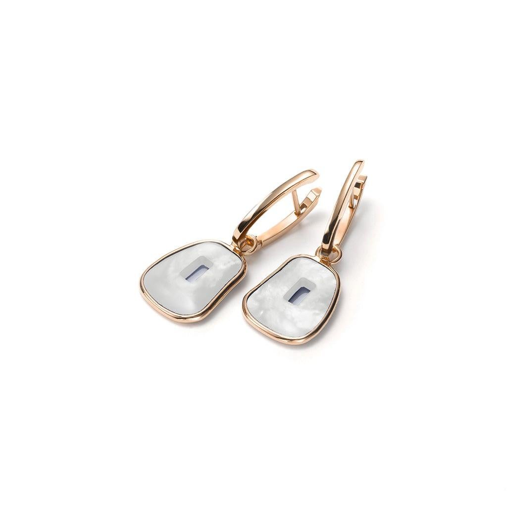 Mattioli Puzzle Collection 18 Karat  Gold and  Mother of Pearl  Earrings
Option in Rose Gold & Yellow Gold and with white or brown diamonds of 0.34 carats

Request availability if in stock inmediate shipping
If need production time is 4-5 weeks