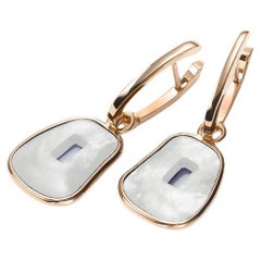 Mattioli Puzzle  18k Gold & Natural Mother of Pearl Earrings