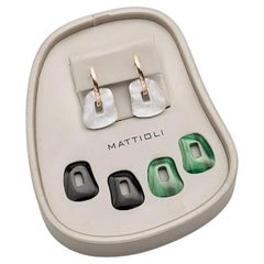 Mattioli Puzzle 18k Rose Gold Small Size Earrings kit of 3