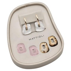 Mattioli Puzzle 18k white Gold Small Size Earrings kit of 3