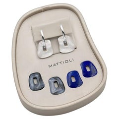 Mattioli Puzzle 18k white Gold Small Size Earrings kit of 3