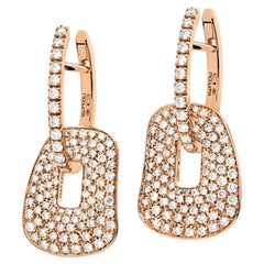 Mattioli Puzzle Arlecchino Small Earrings Gold and Sapphires