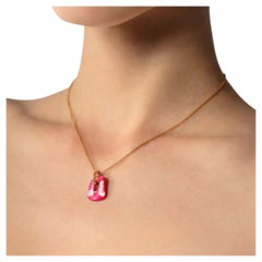 Mattioli Puzzle Arlecchino Small Pendant in 18k White Gold and Blue Sapphires