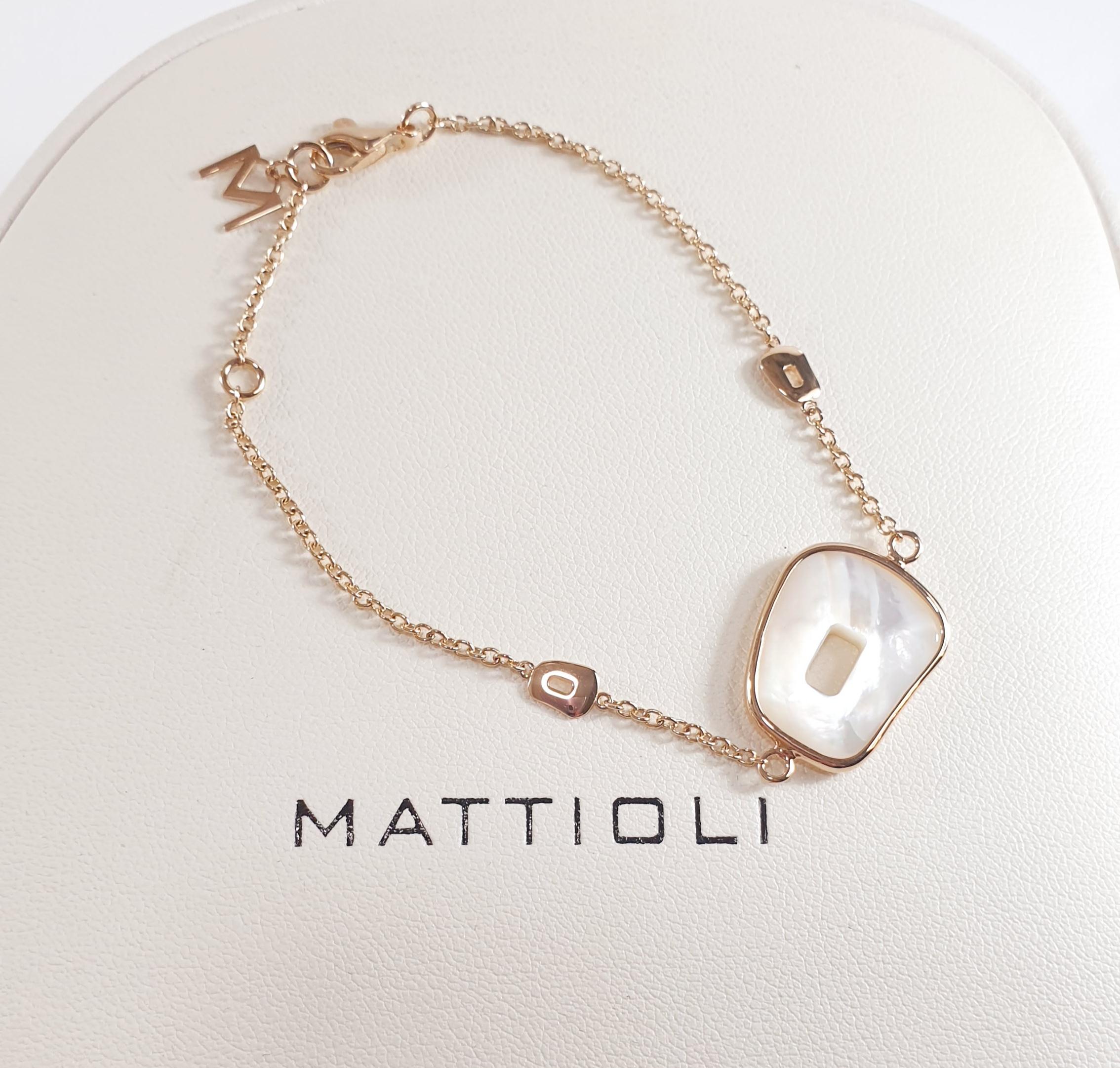 Contemporary Mattioli Puzzle Bracelet Rose Gold For Sale