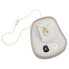 Mattioli Puzzle Ceramic Small Pendant in 18k Rose Gold & Brown Diamonds