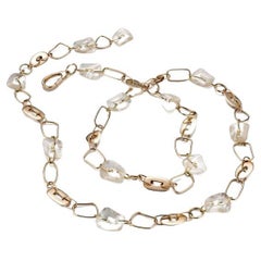 Mattioli Puzzle Collection 18 Karat Gold & Natural Mother of Pearl Necklace