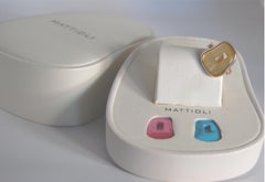 Mattioli Puzzle Collection 18 Karat Rose Gold Ring with Diamonds and 3 Puzzles