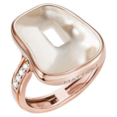 Mattioli Puzzle Collection 18 Karat Rose Gold Ring with Diamonds and 3 Puzzles