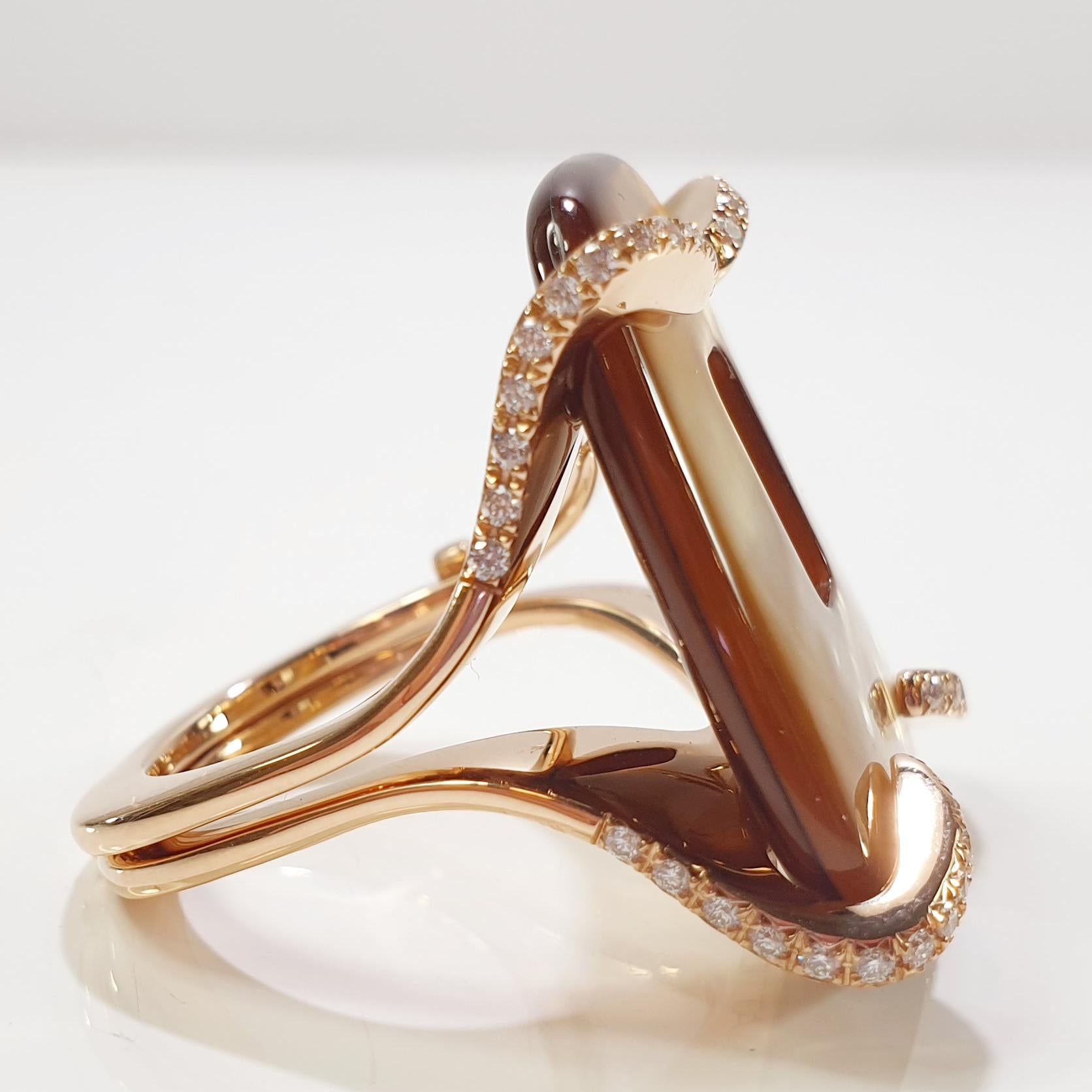 Contemporain Mattioli - Collection de puzzles 18 carats  Bague en or avec diamants en vente