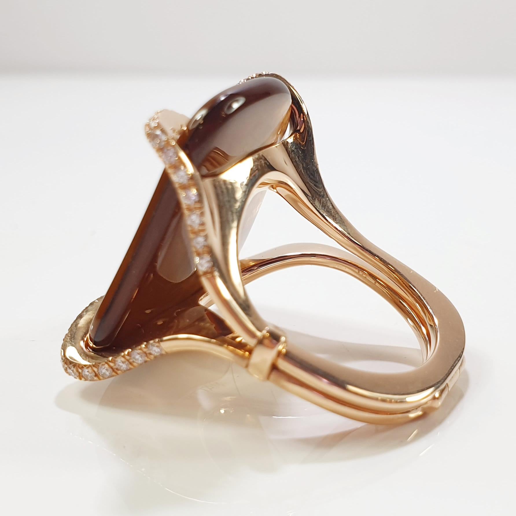 Contemporary Mattioli Puzzle Collection 18 Karat  Gold Ring with Diamonds For Sale