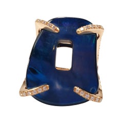 Mattioli Medium Puzzle Collection 18 Karat  Gold Ring with Diamonds
