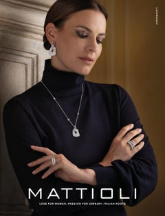 Mattioli Puzzle Collection 18 Karat White Gold, White Diamonds Chanel Necklace