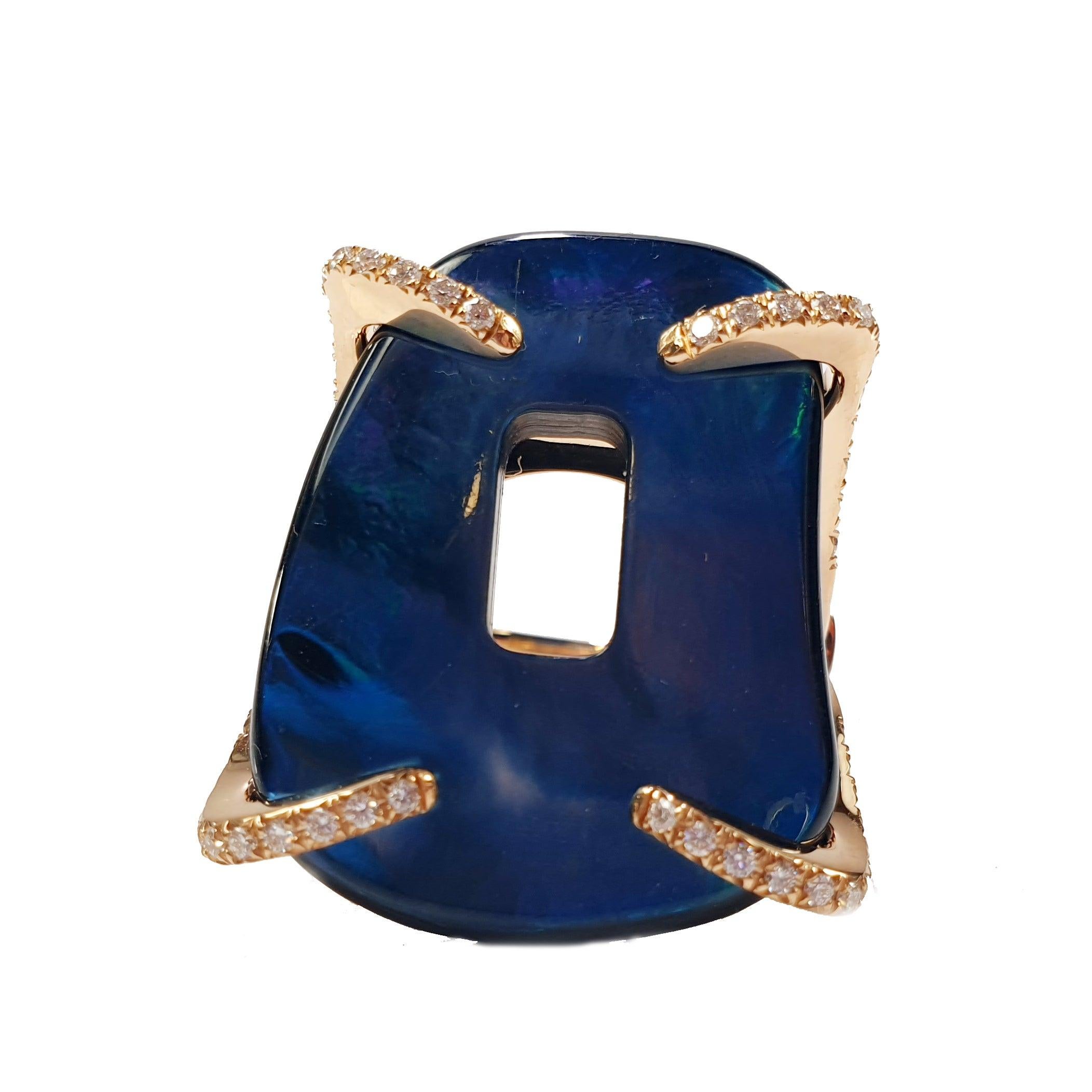 En vente :  Mattioli, bague puzzle en or 18 carats avec diamants de la collection Puzzle 14