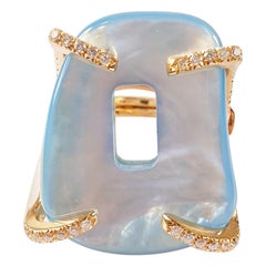 Anillo de oro de 18 quilates con diamantes de la colección Puzzle de Mattioli