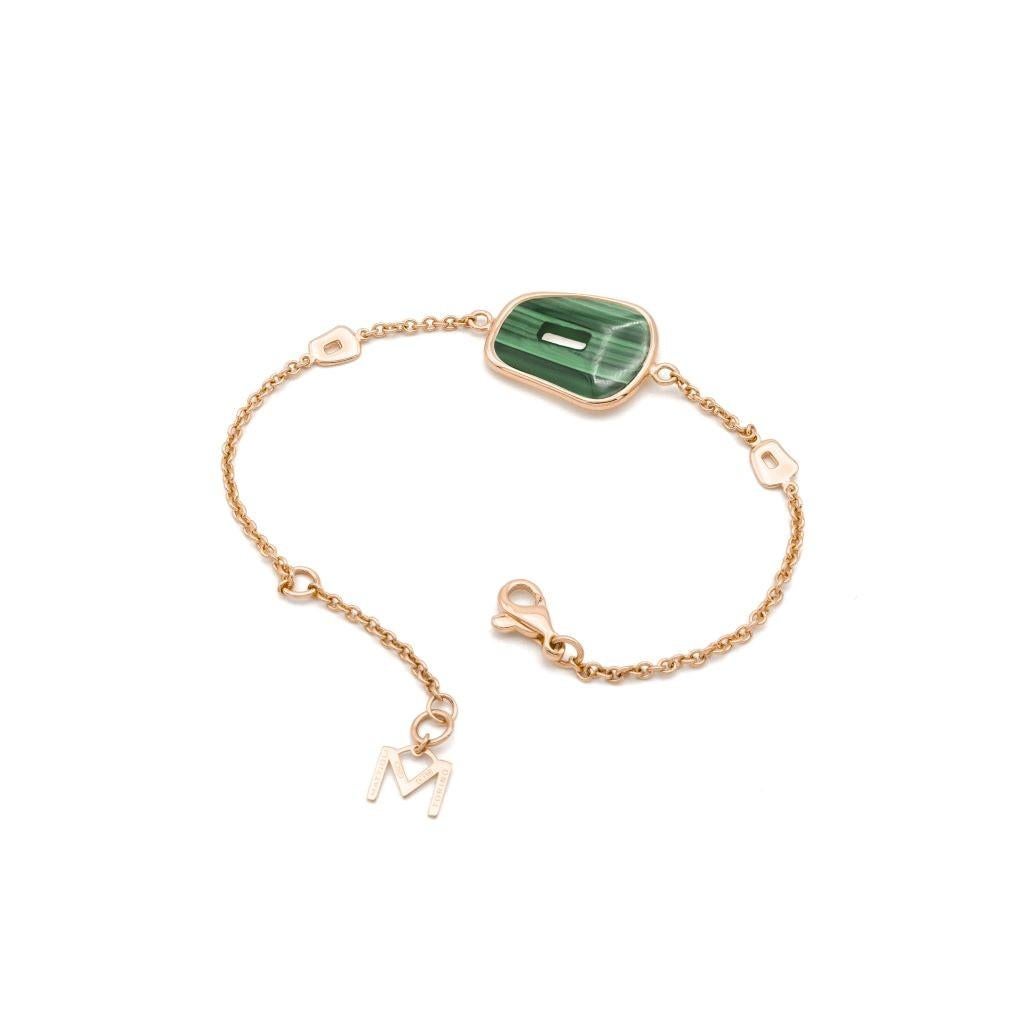 Mattioli Puzzle Collection 18k Gold  and Malachite and brown diamonds Pendant For Sale 6