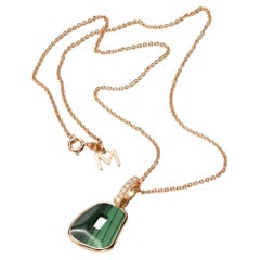 Mattioli Puzzle Collection 18k Gold  and Malachite and brown diamonds Pendant