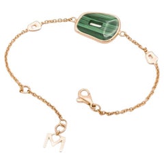 Mattioli Puzzle Collection 18k Gold and Malachite double strand Bracelet