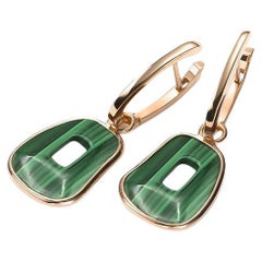 Mattioli Puzzle Collection 18k Gold and Malachite Earrings