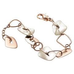 Mattioli Bracelet puzzle en or rose 18 carats et nacre naturelle, collection Puzzle