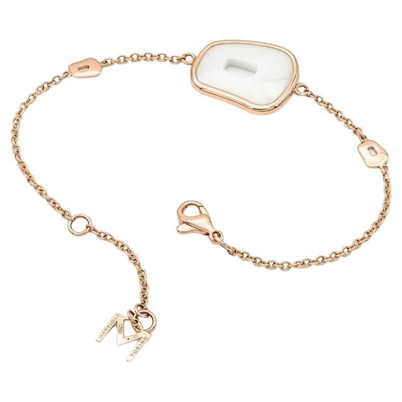Contemporain Mattioli Puzzle Collection Or rose 18k &  bracelet en céramique couleur or rose en vente