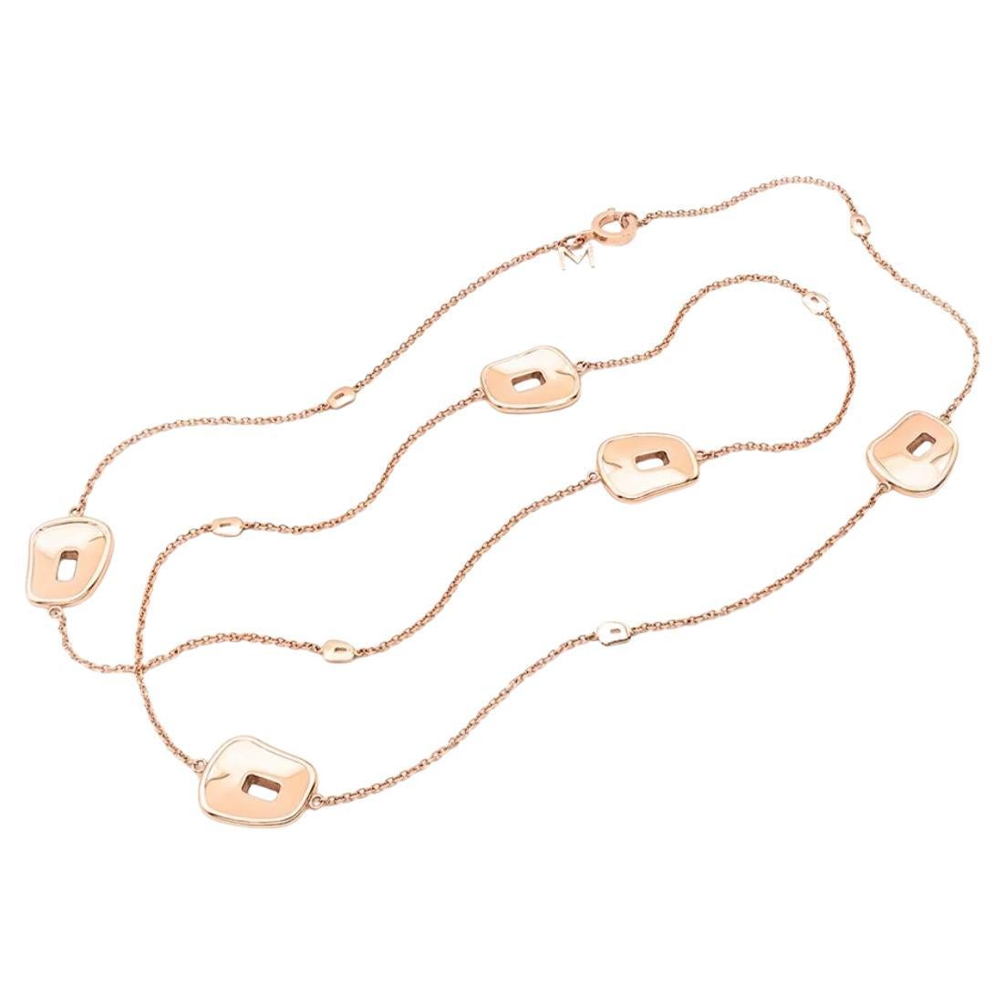 Mattioli Puzzle Collectional Collier Sautoir en or rose 18k et céramique en or rose