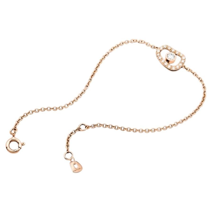 Bracciale Mattioli Puzzle Diamonds in oro rosa 18k e diamanti bianchi in vendita