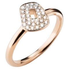 Mattioli Puzzle Diamonds Ring in 18k Rose Gold and White Diamonds