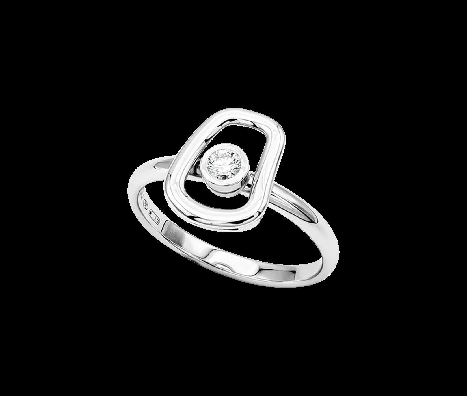 For Sale:  Mattioli Puzzle Diamonds Ring in 18k white gold with white diamonds 11