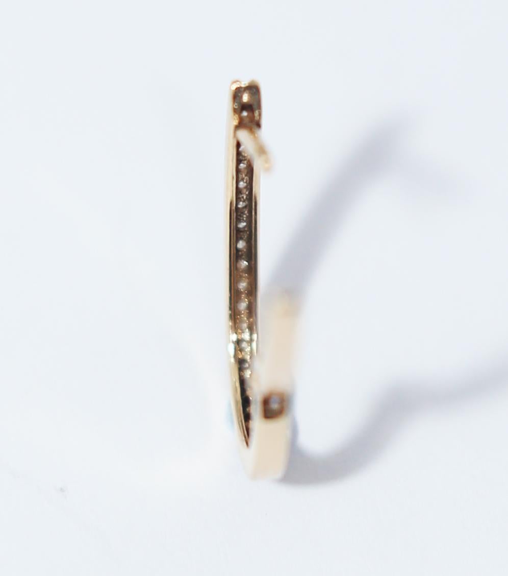 Mattioli Puzzle Earrings 18k Gold Diamonds & 10 Colored Pairs S Size In New Condition For Sale In Bilbao, ES