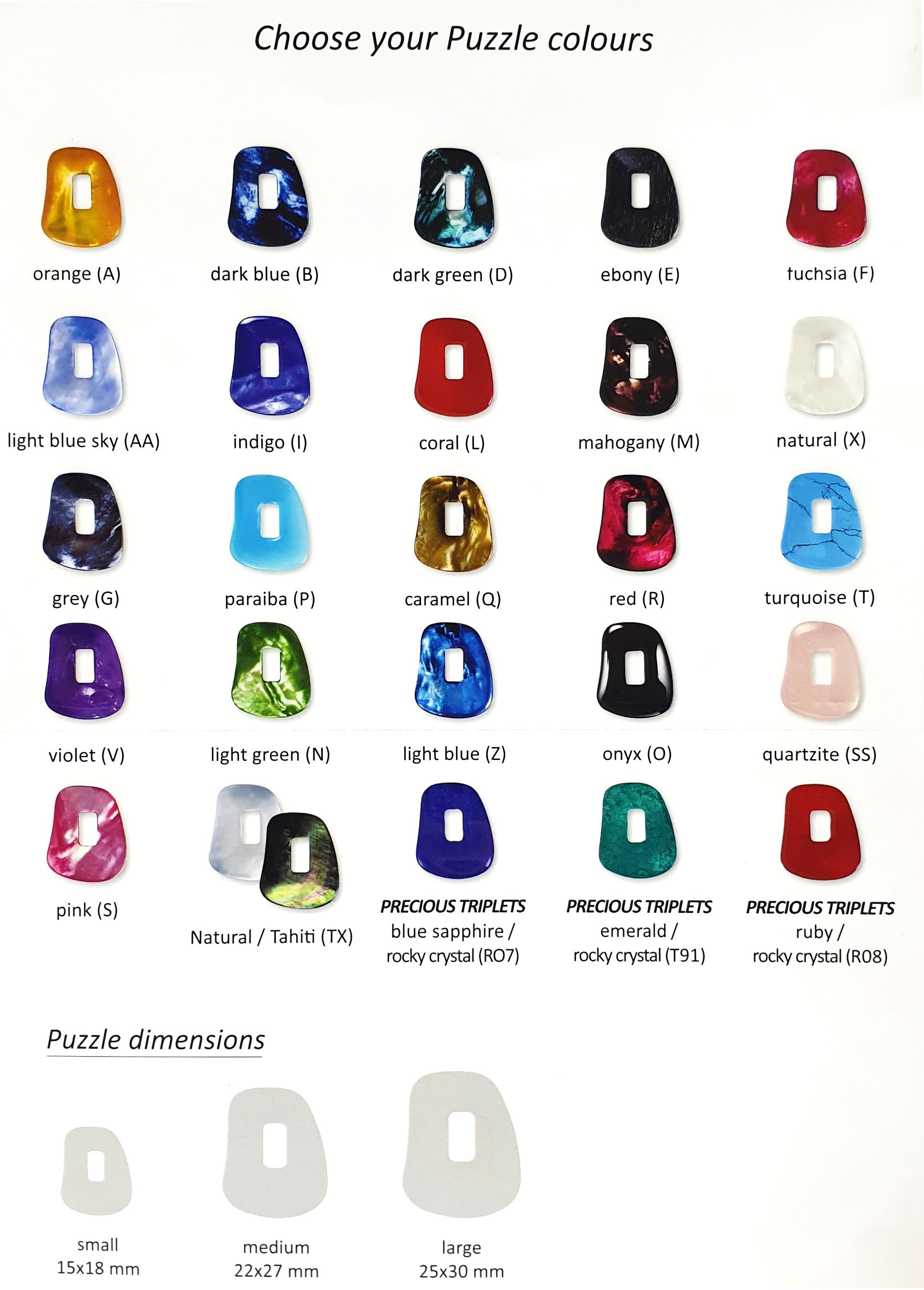 Mattioli Puzzle Earrings 18k Gold  Porcelaine & 10 Colored Pairs S Size For Sale 4