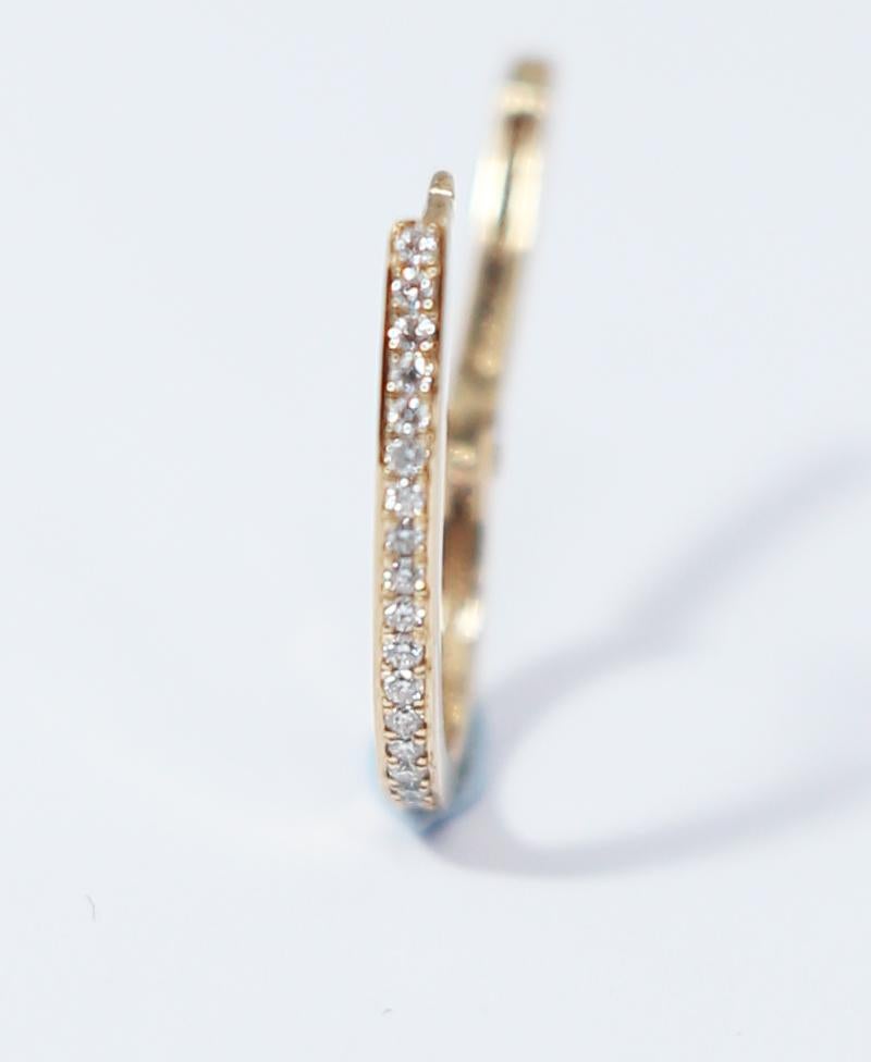 Mattioli, boucles d'oreilles puzzle en or 18 carats, diamants blancs et 10 paires de couleurs, taille S Pour femmes en vente