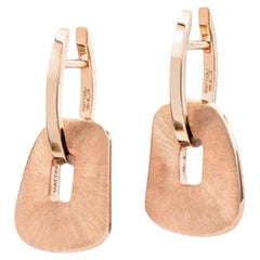 Mattioli Puzzle Hoops 18k Rose gold and Hand Engraved puzzles pendant