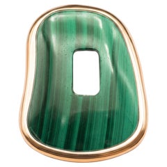 Mattioli Puzzle in 18K Rose Gold and Elementi Malachite Earrings