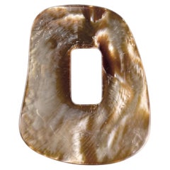 Orecchini Mattioli Puzzle Maxi Elementi Caramel in madreperla
