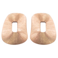 Mattioli Puzzle Medium Hoops 18k Rose gold, Engraved