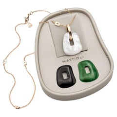 Mattioli Puzzle Medium Pendant in 18k Rose Gold and three puzzles