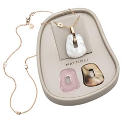 Mattioli Puzzle Medium Pendant in 18k Rose Gold and three puzzles