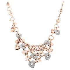 Mattioli Puzzle Necklace in 18K Rose and White Gold and. White Diamonds