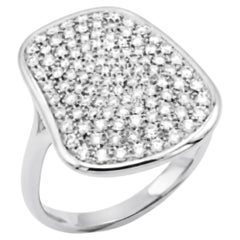 Mattioli Puzzle Ring in 18K White Gold And White Diamonds Pavé