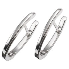 Mattioli Puzzle Small Hoop Earrings, in 18k white gold