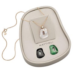 Mattioli Puzzle Small Pendant in 18k Rose Gold and three puzzles