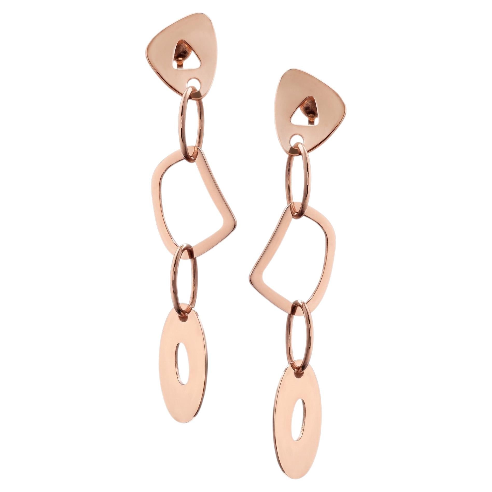 Mattioli Puzzle Solo Earrings in 18k Rose Gold