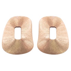 Mattioli Puzzle Solo Hand-Engraved Maxi Earrings In 18K Rose Gold