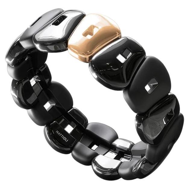 Women's Mattioli Puzzle Yellow Gold Color Ceramic Collection For Sale