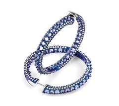 Mattioli Reve_r Earrings in Titanium, White Gold and White Diamonds