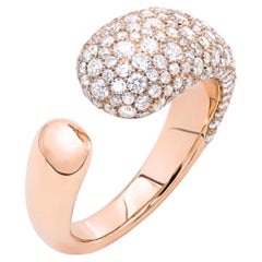 Mattioli Ring Hiroko Collection'S aus 18 Karat Roségold und weißen Diamanten