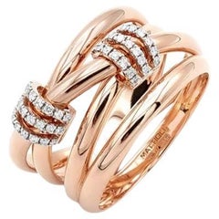 Mattioli Rose Gold 18 Karat Ring Hiroko Collection
